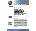 The South China Sea Dispute: Why the Philippines used the Permanent Court of Arbitration to gain international sympathy in their fight with China